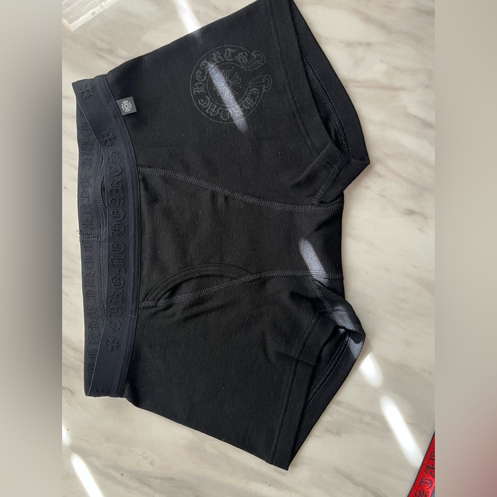 Chrome Hearts Black Underwear with Logo
